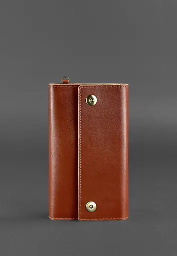 Кожаный клатч-органайзер (Тревел-Кейс) 5.0 светло-коричневый - фото 2