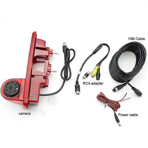 Камера заднего вида с ИК-светодиодом и стоп-сигналом для Fiat Opel Vivaro Renault Trafic 2014 года AHD 720-1080 KA-456-OB - фото 6