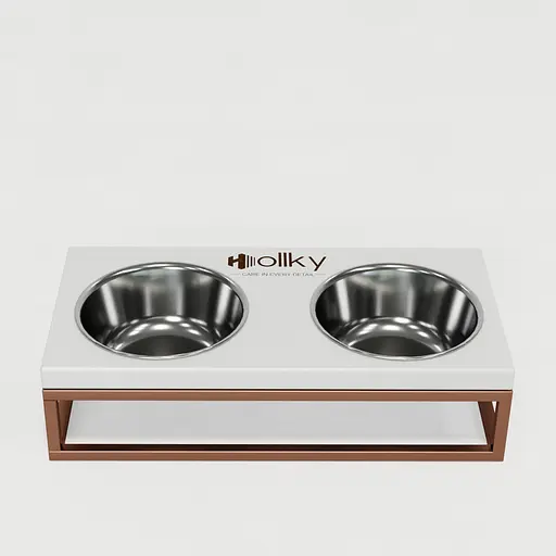 Hollky Base S — миски на підставці для маленьких собак та котів (2 × 0,45 л) - фото 3