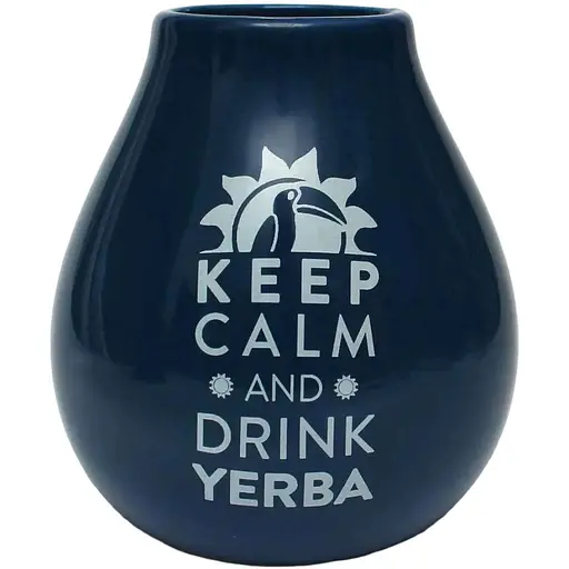 Калебас керамический Keep Calm Кофейный 350 мл - фото 8