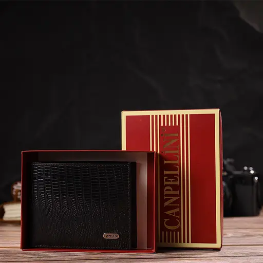 Мужской кожаный кошелек Canpellini 12.5х9.5х2 см acs0025639 - фото 8