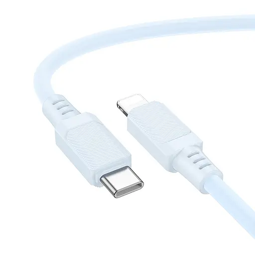 Дата кабель Borofone BX115 Lotto Type-C to Lightning 27W (1m) Blue - фото 2