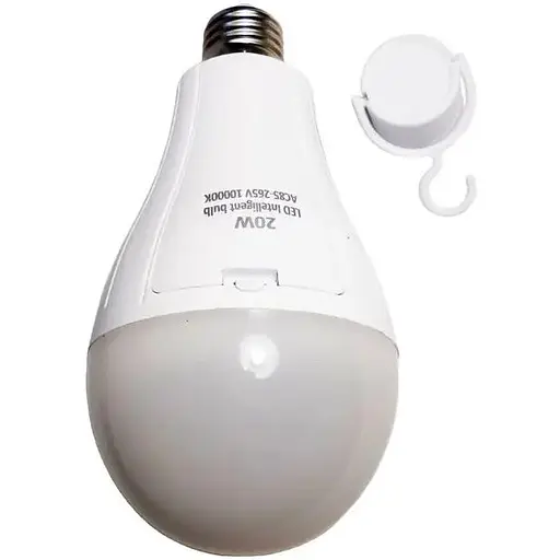Аварийная лампочка ART 8442 со встроенным энергосберегающим аккумулятором Led лампа E27, 2x18650 15w - фото 1