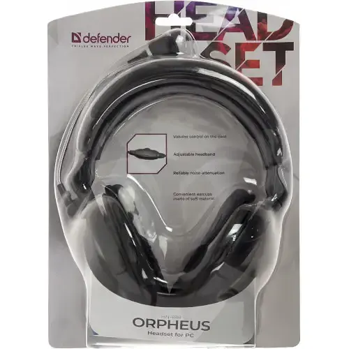 Навушники з мікрофоном Defender HN-898 3м (Чорні) - фото 3