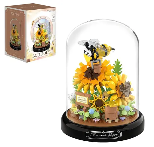 3D конструктор Подсолнухи под колбой на 548 деталей (2280-P)