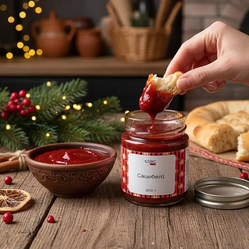 Крафтовий соус Сацебелі Сливовий (200 г)
 - фото 4