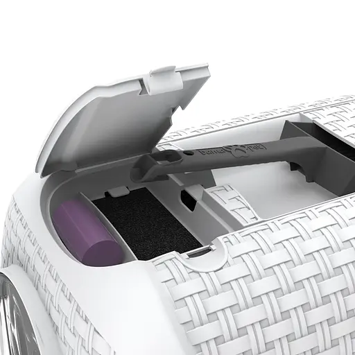 Закрытый туалет для кошек PRIVE' 41,8x50,5x39,6h, светло-серый - фото 4