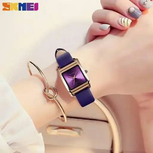 Женские классические часы Skmei 1432 (Фиолетовый) - фото 4