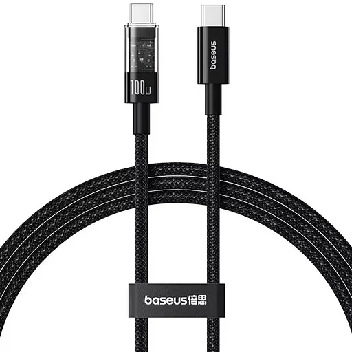 Дата кабель Baseus Gem Fast Charging Type-C to Type-C 100W (2m) (P10373000111-01) Cluster Black