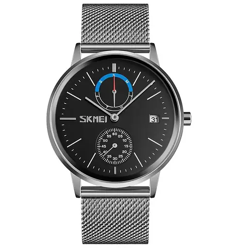 Наручний годинник чоловічий Skmei 9182 Silver Black, 9182SIBK (18400)