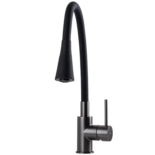 Змішувач для кухні TOPAZ LOFT TLF 8854-H39-GP-B01 латунний для мийки з керамічним картриджем D35 - фото 2