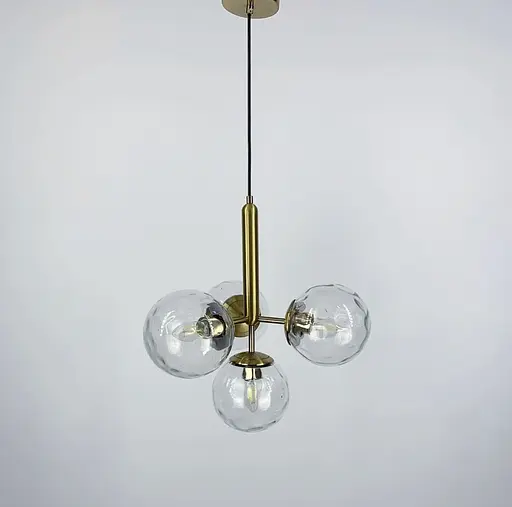 Люстра на 4 білих матових або прозорих плафонів | Арт. A 201/4 | Line F - фото 6