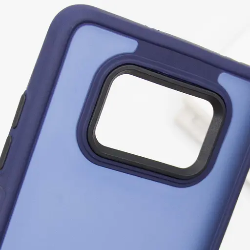 Чохол TPU+PC Lyon Frosted для Xiaomi Poco X3 NFC / Poco X3 Pro Navy Blue - фото 5