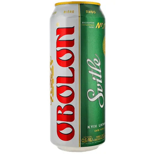 Уцінка. Пиво Оболонь Світле 4.5% з/б 0.5 л - фото 1