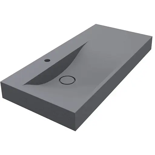 Умивальник Miraggio Viola 1000 L mirastone gray 0002667, Сірий - фото 1