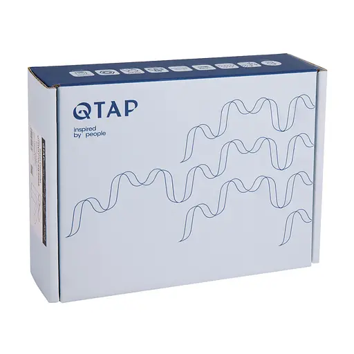 Змішувач для умивальника Qtap Swan Cascada QTSWA270CRW45568 Chrome/White Білий - фото 6