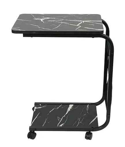 Приставний столик на колесах Fabrika BRAIN Marble Black  - фото 2