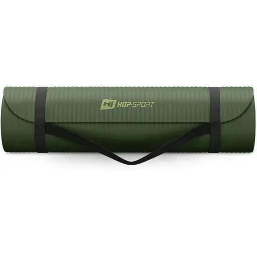 Коврик для йоги Hop-Sport HS-NB010GM NBR 1см темний хакі - фото 8