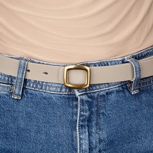 Ремень кожаный женский НС-2558 (105 см) мокко - фото 5