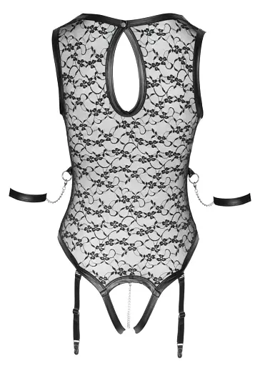 Боди Cottelli Collection Bondage Garter L черный - фото 6