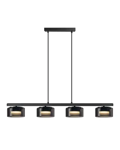 Світильник підвісний, люстра Goldlux 331304 Ofelia GX53 4x6W 4000K 660Lm IP20 чорний - фото 1