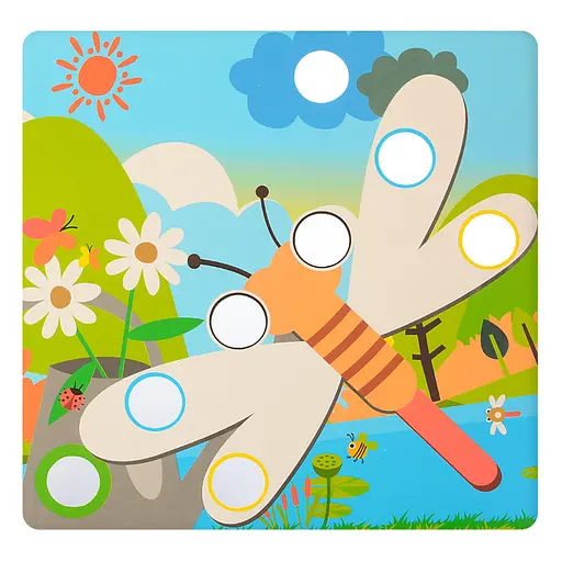 Детская мозаика с вкладышами SK 0005, 46 фишек - фото 4