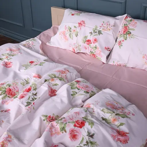 Комплект постільної білизни MirSon Сатин Spring Flower 160х220 см (2200011121987) - фото 2