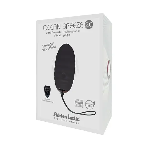 Віброяйце Adrien Lastic Ocean Breeze 2.0 7.5 см чорний - фото 5