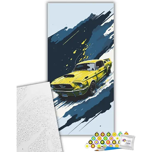 Картина за номерами ArtCraft Ford Mustang 40х80 см (12504-AC) - фото 2