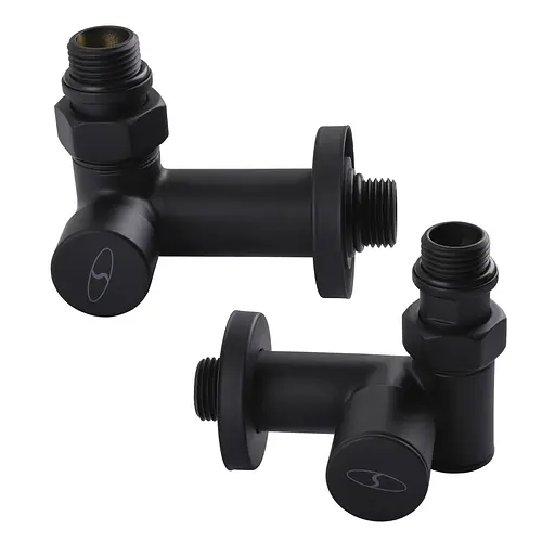 Набір Кран вентильний кутовий з американкою Solomon Lux 1/2″ 7777 TEN (2шт.) Black 000020286 - фото 5