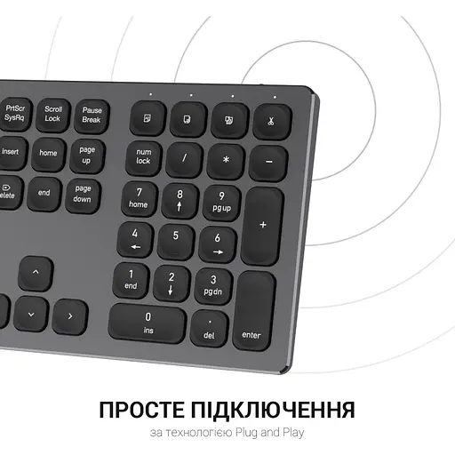 Клавіатура OfficePro SK1550B (128854) - фото 7