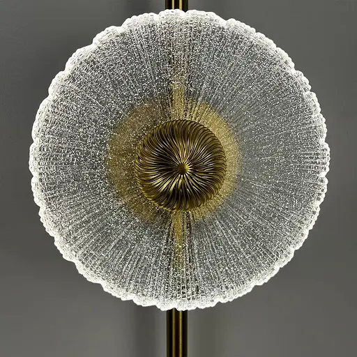 Елегантне декоративне латунне бра з імітацією квітки Line F Арт. B058/1 AB - фото 2