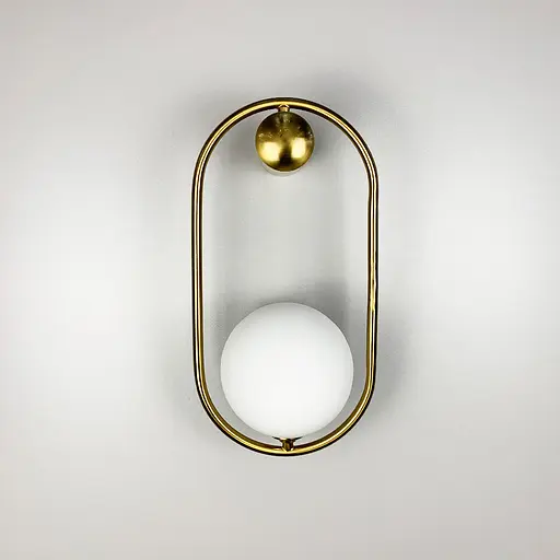 Настінний латунний світильник Mila Wall Line F Арт. W078/1 - фото 1