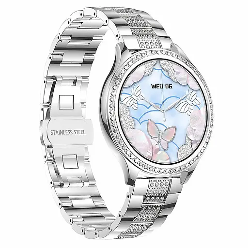 Смарт-часы LEMFO AK53 стальной ремешок Silver Silver (16364) - фото 4