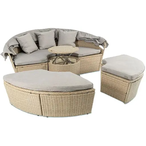 Садовая мебель Di Volio Milano бежево-серая - фото 4