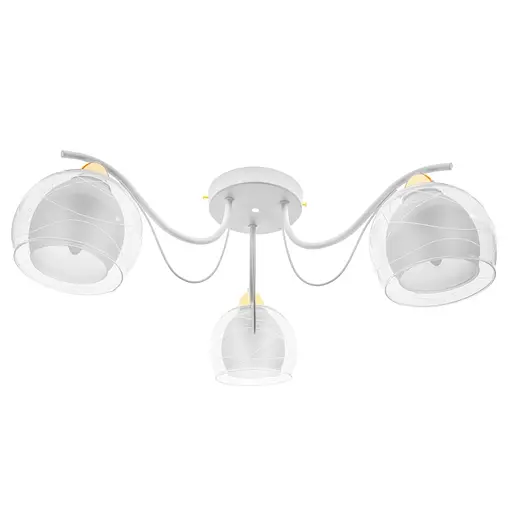 Люстра потолочная Brille в спальню E27 60W WH (LK-629C/3)