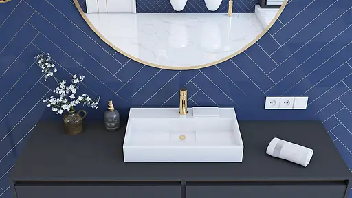 Умивальник Rea Goya 50 см накладний білий REA-U8900, Білий - фото 3