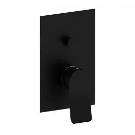 Смеситель для душа Paffoni Tilt с металической накладкой black matt TI015NO/M, Черный матовый - фото 1