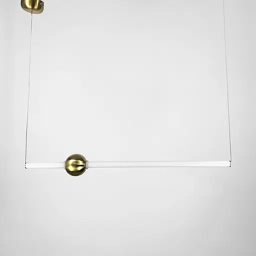 Led світильник Tube&Ball із латунною кулькою у двох формах Line.F Сторона Горизонтальна - фото 5