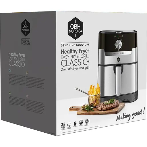 Мультипіч OBH Nordica Easy Fry&Grill Classic+ AG501DS0 Silver [133726] - фото 7