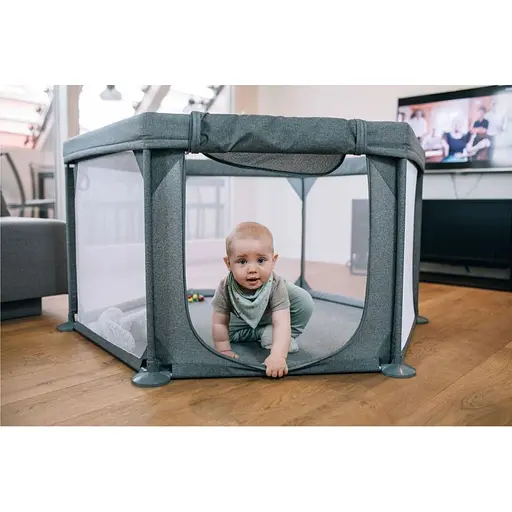 Манеж для ребенка FreeON Hexagon, grey - фото 2