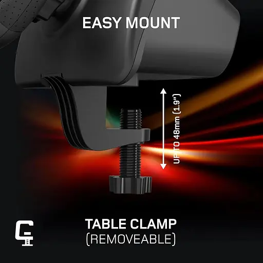 Док-станция Gioteck FR5 Racing Wheel Dock для DualSense и Dual Edge Controller на PS5, ПК и Steam Deck - фото 6