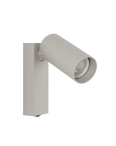 Бра, настінний світильник Nowodvorski 11765 Fourty GU10 1x10W IP20 світло-сірий - фото 3