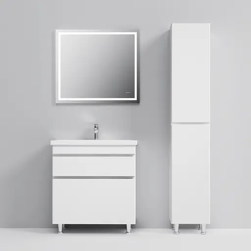 Тумба з умивальником AM.PM Hit підлогова 75 см білий M93A-FSX0752-WC0752WG38 Білий - фото 5