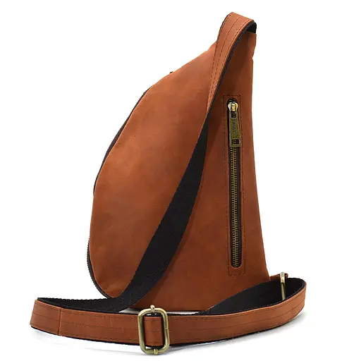 Кожаная сумка-слинг Tarwa 23х38х9 см sum0025553 - фото 2