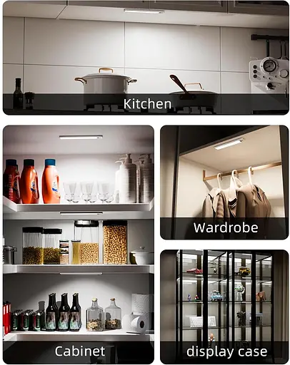 Светодиодный светильник для шкафов EZVALO беспроводная USB-зарядка с датчиком движения - фото 6