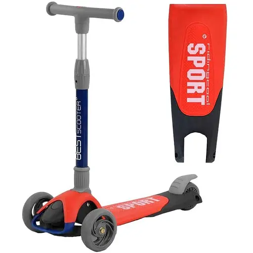 Самокат дитячий Best Scooter 24х58 см Червоний 000254941