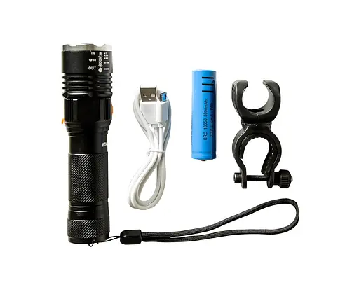 Мощный фонарь для велосипеда с аккумулятором WD 462 вело фонарик велосипедный велофонарь - фото 1