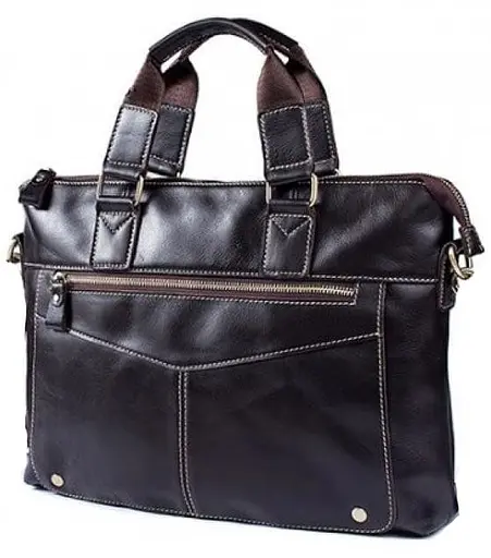 Чоловіча шкіряна сумка Vintage 39х26,5х5 см sum0015582 - фото 6