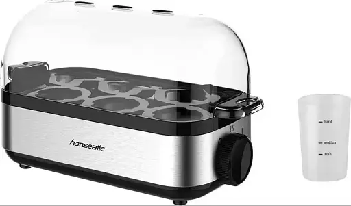 Яйцеварка Hanseatic 17005526 електрична на 6 яєць з нержавійки - фото 2